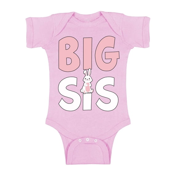 Awkward Styles Pregnancy Reveal Bodysuit Short Sleeve Big Sis Romper Big Sister Romper Pregnancy Announcement One Piece Top Baby Announcement Baby Romper Bunny Bodysuit for Girls Big Sis One Piece