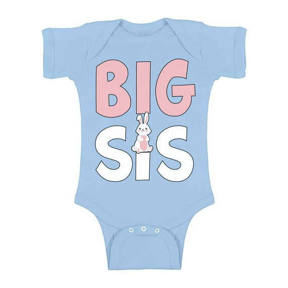 Awkward Styles Pregnancy Reveal Bodysuit Short Sleeve Big Sis Romper Big Sister Romper Pregnancy Announcement One Piece Top Baby Announcement Baby Romper Bunny Bodysuit for Girls Big Sis One Piece