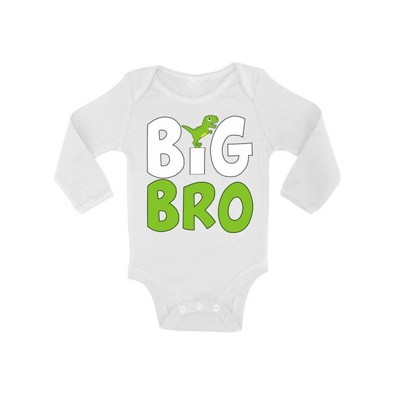 Awkward Styles Pregnancy Reveal Dinosaur Baby Items for Boys Big Bro Outfit Cute Romper Baby Announcement Collection Dinosaur Romper Dino One Piece for Boys Big Bro Romper T Rex Bodysuit for Boys