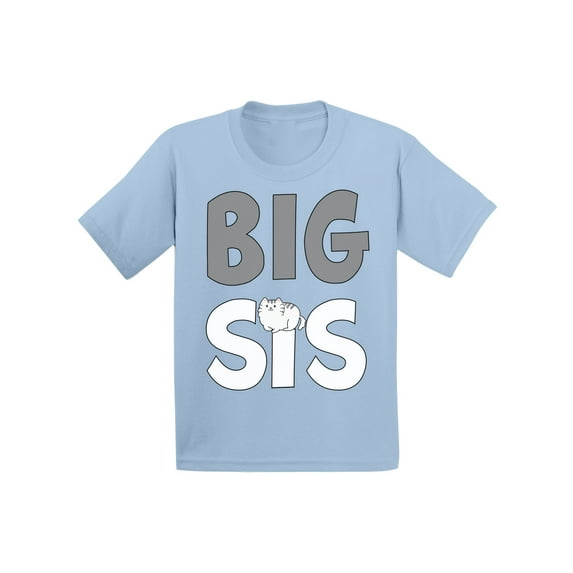 Awkward Styles Pregnancy Reveal Tshirt Cat Infant Shirt Big Sister Cat Clothing Big Sister Shirt Baby Announcement Shirts for Girls Cat T Shirt for Baby Girls Big Sis T-Shirt Cat Shirts for Sister