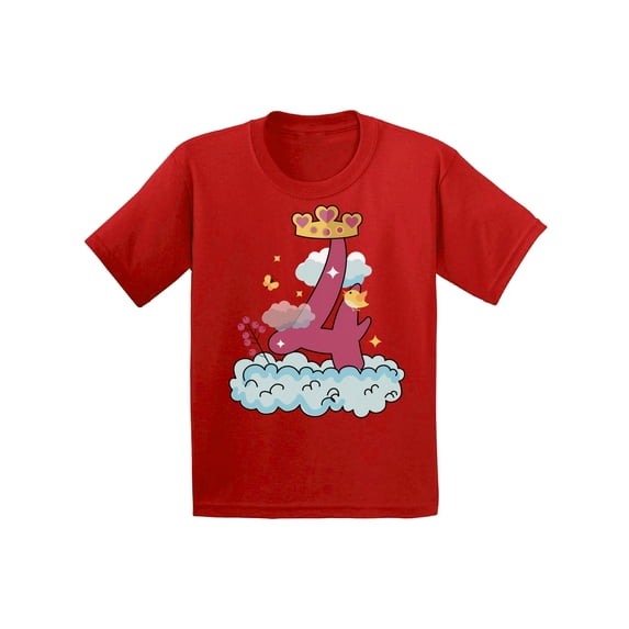 Awkward Styles Princess Toddler Shirt Birthday Girl Tshirt Princess Party for Girls Little Princess Shirt 4th Birthday Party Princess Gifts for 4 Year Old Girl Girls Birthday Outfit Princess T Shirt