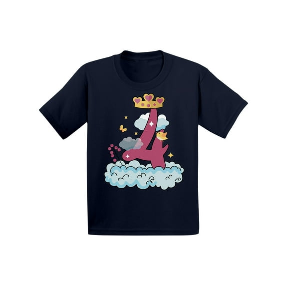 Awkward Styles Princess Toddler Shirt Birthday Girl Tshirt Princess Party for Girls Little Princess Shirt 4th Birthday Party Princess Gifts for 4 Year Old Girl Girls Birthday Outfit Princess T Shirt