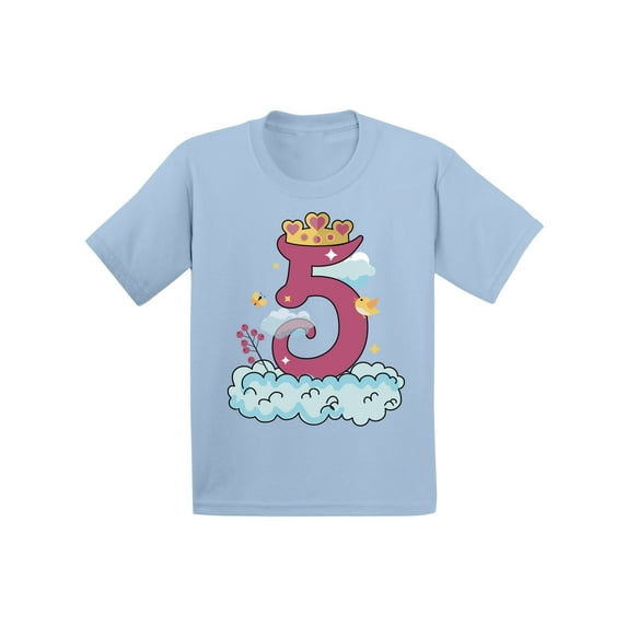 Awkward Styles Princess Toddler Shirt Birthday Girl Tshirt Princess Party for Girls Little Princess Shirt 5th Birthday Party Princess Gifts for 5 Year Old Girl Girls Birthday Outfit Princess T Shirt