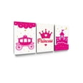 thumbnail image 1 of Awkward Styles Princess's Room Wall Art Pink Poster for Home Gifts for Baby Girl Kids Room Wall Art for Kids Ready to Hang Set of 3 Girls Play Room Wall Decor Pink Canvas Decor Ideas, 1 of 4