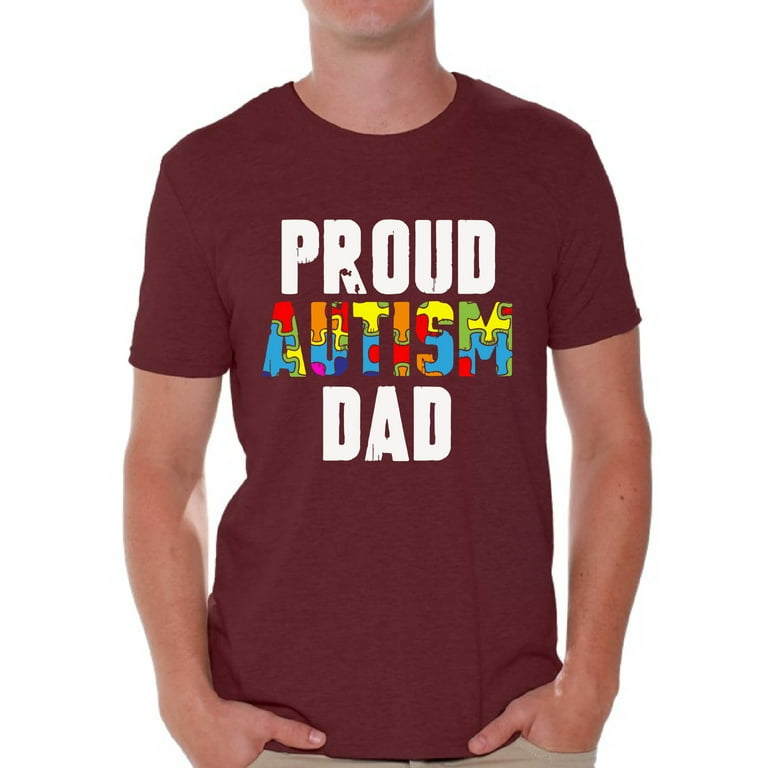 Mens Autism Dad Shirt Autism Awareness T-Shirt Gift Mens Autism Dad Shirt Autism Awareness T-Shirt Gift