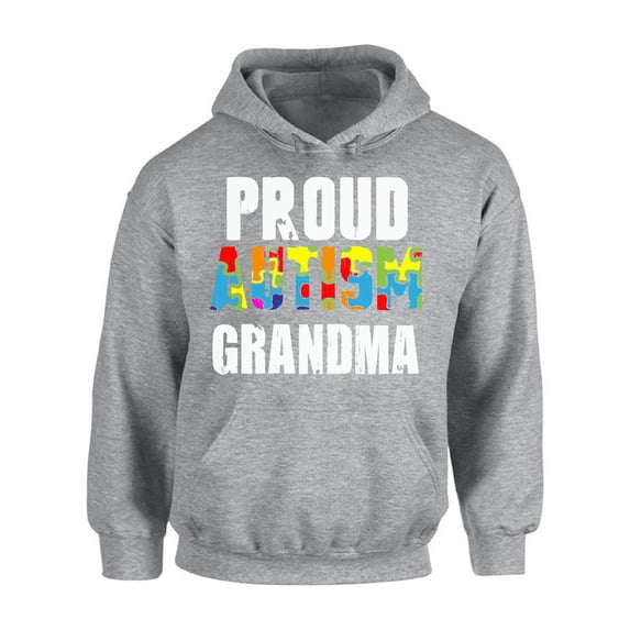 Awkward Styles Proud Autism Grandma Hooded Sweatshirt Autism Awareness Hoodie Autism Hoodie Sweater for Women Autism Gifts for Grandma Autism Grandma Sweatshirt Hooded Autism Sweater Hoodie for Women