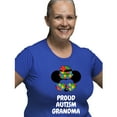 thumbnail image 1 of Awkward Styles Proud Autism Grandma T-shirt for Women Steamboat Willie Mickey Autism Family Minnie Ladies Cotton Short Sleeve T-shirts S M L XL 2XL 3XL Graphic Tee, 1 of 3