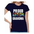thumbnail image 1 of Awkward Styles Proud Autism Grandma Tshirt Women's Autism Shirts Autism Awareness T Shirt Family Autism Shirt for Women Autism Gifts for Grandmom Autism Puzzle T Shirt Autistic Pride Autism Outfit, 1 of 4