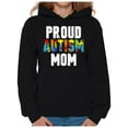 thumbnail image 1 of Awkward Styles Proud Autism Mom Hoodie Autism Awareness Sweatshirt Autism Gifts Autistic Spectrum Awareness Sweatshirt Proud Mother Autistic Support Sweater for Women Autism Awareness Hooded Top, 1 of 4