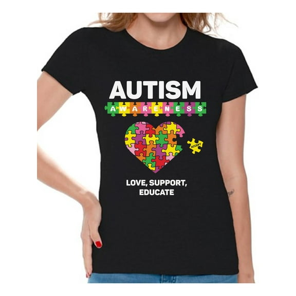 Awkward Styles Proud Autism Mom Shirts Autism Awareness Mom T-shirt Autism Gifts for Her Autistic Spectrum Awareness Tshirt Proud Mother Autistic Support Shirts for Women Autism Awareness T Shirt