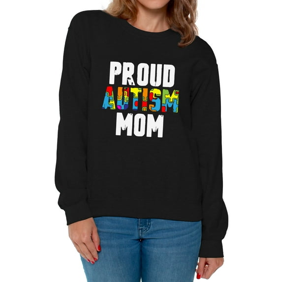 Awkward Styles Proud Autism Mom Sweatshirt Autism Awareness Sweater Autism Gifts Autism Mom Autistic Spectrum Awareness Sweatshirt Proud Mom Autistic Support Sweatshirt for Women