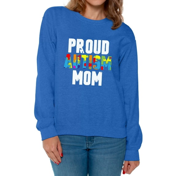 Awkward Styles Proud Autism Mom Sweatshirt Autism Awareness Sweater Autism Gifts Autism Mom Autistic Spectrum Awareness Sweatshirt Proud Mom Autistic Support Sweatshirt for Women