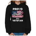 thumbnail image 1 of Awkward Styles Proud Daughter of a Veteran Women Hoodie 4th of July Gifts Retro American Flag Hooded Sweatshirt for Daughter I'm American Proud Daughter Hooded Sweater Daughter Gifts, 1 of 4
