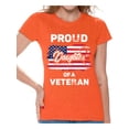 thumbnail image 1 of Awkward Styles Proud Daughter of a Veteran Women Shirt Daughter Gifts Vintage USA Tshirt for Daughter Independence Day Proud Daughter T shirt One Nation USA Veteran T-shirt for Daughter, 1 of 4