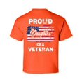 thumbnail image 1 of Awkward Styles Proud Daughter of a Veteran Youth Shirt Independence Day Vintage USA Flag Daughter Tshirt One Nation Proud Daughter T shirt for Girls Superhero USA Daughter Print on the Back Only, 1 of 4