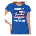 thumbnail image 1 of Awkward Styles Proud Grandma of a Veteran Shirt Grandma Gifts Patriotic Grandma T shirt USA Veteran Tshirt for Grandma I'm American Vintage USA Flag Grandma T-shirt 4th of July Gifts, 1 of 4