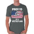 thumbnail image 1 of Awkward Styles Proud Son of a Veteran Men Shirt Patriotic Son Gifts Proud Son T shirt Little American USA Veteran Tshirt for Son I'm American Vintage USA Flag Son T-shirt 4th of July Gifts, 1 of 4