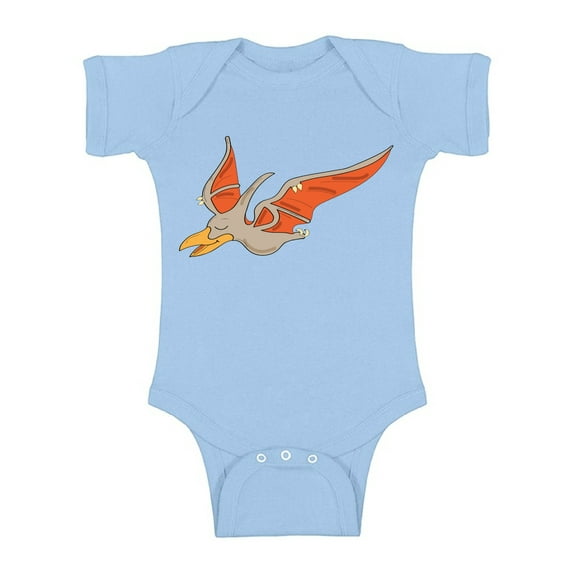 Awkward Styles Pteranodon Romper Baby Bodysuit Short Sleeve Dinosaur One Piece Top for Newborn Baby Dinosaur Gifts for Babies Cute Dinosaur Clothes for Baby Girl Animal Bodysuit for Baby Boy