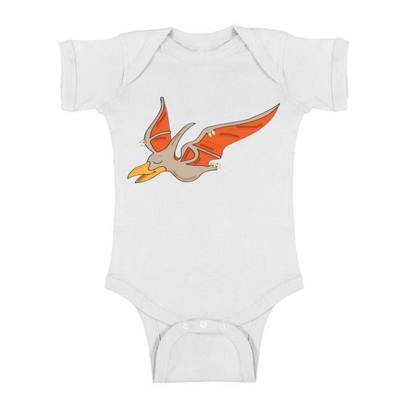 Awkward Styles Pteranodon Romper Baby Bodysuit Short Sleeve Dinosaur One Piece Top for Newborn Baby Dinosaur Gifts for Babies Cute Dinosaur Clothes for Baby Girl Animal Bodysuit for Baby Boy