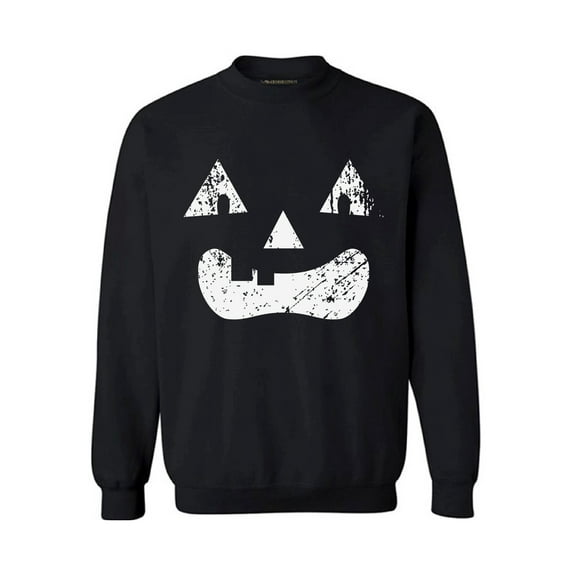 Awkward Styles Pumpkin Face Sweatshirt Halloween Sweater for Men and Women Dia de los Muertos Gifts Halloween Pumpkin Sweatshirt Trick or Treat Sweater Spooky Halloween Gifts Pumpkin Sweatshirt