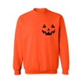 thumbnail image 1 of Awkward Styles Pumpkin Face Sweatshirt for Men Women's Halloween Sweater Spooky Sweater Jack-O'-Lantern Pumpkin Sweatshirt Pumpkin Sweater for Halloween Scary Outfit Funny Halloween Gifts Unisex, 1 of 5