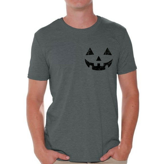 Awkward Styles Pumpkin Face Tshirt Halloween Pumpkin Shirt Pumpkin T-Shirt Halloween Shirts for Men Spooky Gifts Men's Halloween Tshirt Pumpkin Face Shirt Jack-O'-Lantern Tshirt Funny Halloween Shirt