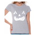 thumbnail image 1 of Awkward Styles Pumpkin Face Tshirt Halloween Pumpkin T Shirt Halloween Shirts for Women Dia de los Muertos Gifts for Her Day of the Dead Party Outfit Trick or Treat Gifts Spooky Pumpkin Women's Shirt, 1 of 4
