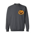 thumbnail image 1 of Awkward Styles Pumpkin Patch Sweatshirt Halloween Sweater for Men Halloween Gifts for Women Halloween Pocket Sweatshirt Spooky Outfit Jack-O'-Lantern Pocket Sweater Scary Pumpkin Face Sweatshirt, 1 of 5