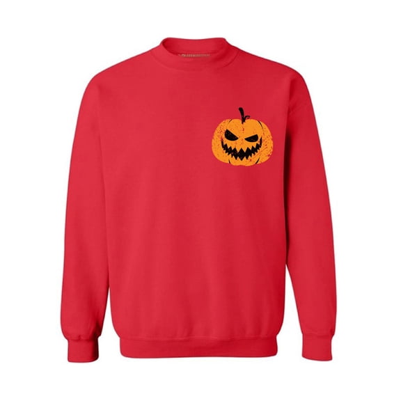 Awkward Styles Pumpkin Patch Sweatshirt Halloween Sweater for Men Halloween Gifts for Women Halloween Pocket Sweatshirt Spooky Outfit Jack-O'-Lantern Pocket Sweater Scary Pumpkin Face Sweatshirt