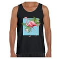 thumbnail image 1 of Awkward Styles Punk Flamingo Tank Top for Men Floral Flamingo Tank Summer Fitness Shirt for Men Floral Muscle Tank Flamingo Gifts for Him Beach Party Outfit Beach Tank Top for Men Pink Flamingo Tank, 1 of 4
