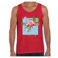 thumbnail image 1 of Awkward Styles Punk Flamingo Tank Top for Men Floral Flamingo Tank Summer Fitness Shirt for Men Floral Muscle Tank Flamingo Gifts for Him Beach Party Outfit Beach Tank Top for Men Pink Flamingo Tank, 1 of 4
