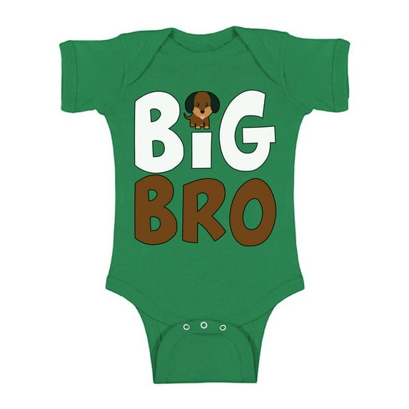 Awkward Styles Puppy Bodysuit Short Sleeve Big Brother Outfit Dog Clothing Pregnancy Announcement Romper for Newborn Baby Big Bro One Piece Top Dog Clothes Collection Dog Romper Baby Items for Boys