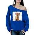 thumbnail image 1 of Awkward Styles Puppy with Gum Off The Shoulder Sweatshirt Cute Animal Sweater Dog Clothes Puppy Dog Crewneck Animal Clothing Collection Animal Lover Sweatshirt Dog with Gum Cute Animal Crewneck, 1 of 4