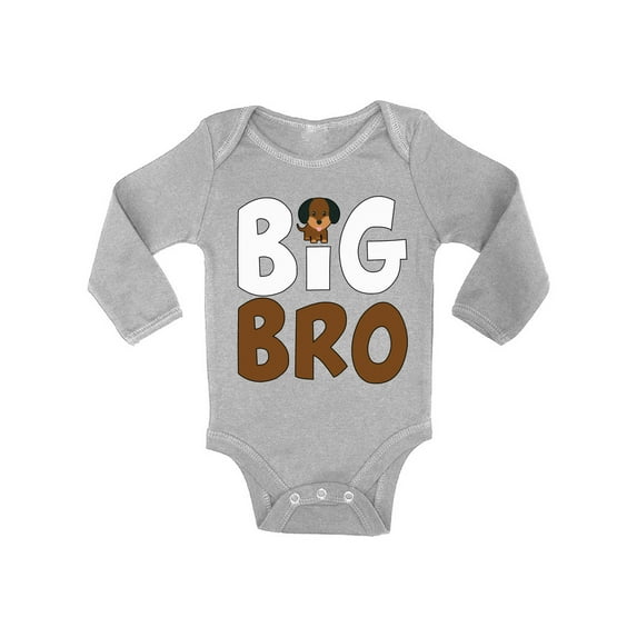 Awkward Styles Puppy Romper for Little Boy Dog Romper Baby Items for Boys Big Brother Outfit Dog Clothing Pregnancy Announcement Romper for Newborn Baby Big Bro One Piece Dog Clothes Collection