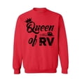 thumbnail image 1 of Awkward Styles RV Queen Sweater RV Clothing for Campers RV Trip Accessories RV Queen Crewneck for Women Camping Lovers Gifts Stylish Clothes for Her Camper Cute Ladies Crewneck Sweater for Queens, 1 of 5