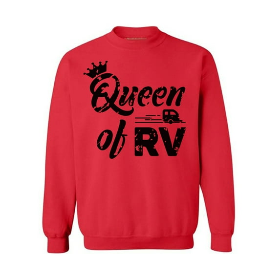 Awkward Styles RV Queen Sweater RV Clothing for Campers RV Trip Accessories RV Queen Crewneck for Women Camping Lovers Gifts Stylish Clothes for Her Camper Cute Ladies Crewneck Sweater for Queens