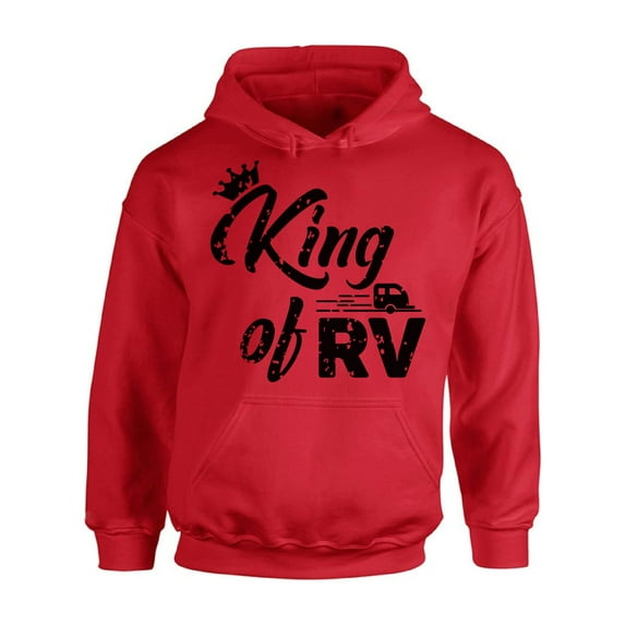 Awkward Styles RV Trip King Hoodie RV Clothing for Campers RV Trip Accessories RV King Hoodie for Men Camping Lovers Gifts Stylish Clothes for Him Camper Gifts for Boyfriend King Hoodie Sweater