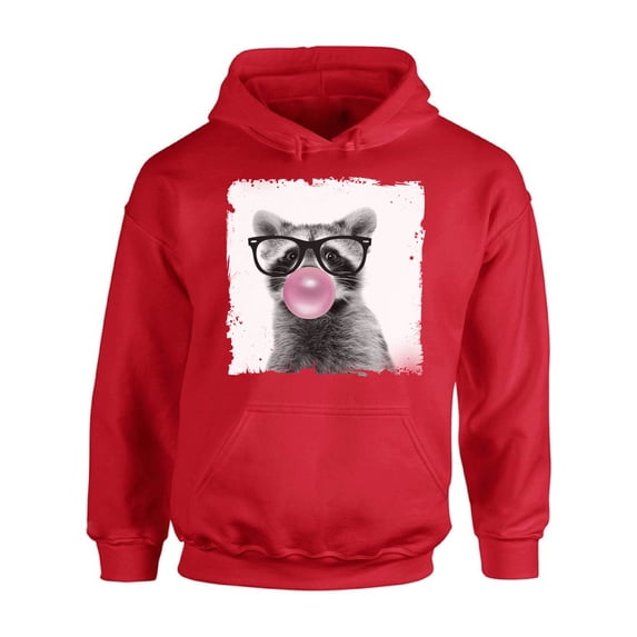 Awkward Styles Raccoon Chewing Gum Animal Themed Clothes Raccoon with Gum Hoodie Animal Hoodie for Woman Funny Animal Gifts Raccoon Clothing Cute Animals Best Unisex Gifts Cute Hoodie Crewneck