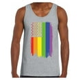 thumbnail image 1 of Awkward Styles Rainbow American Flag Mens Tank Tops LGBT Flag Tanks for Men Rainbow Flag Neon Tank Top Gay Rights Support Tops, 1 of 4