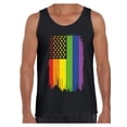 thumbnail image 1 of Awkward Styles Rainbow American Flag Mens Tank Tops LGBT Flag Tanks for Men Rainbow Flag Neon Tank Top Gay Rights Support Tops, 1 of 4