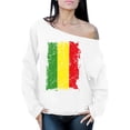 thumbnail image 1 of Awkward Styles Rasta Flag Ladies Clothes Reggae Lovers Gifts Reggae Themed Party Gifts Jamaica Off Shoulder Sweater for Women Jamaica Flag Off Shoulder Sweatshirt Rasta Lovers Sweatshirt for Women, 1 of 4