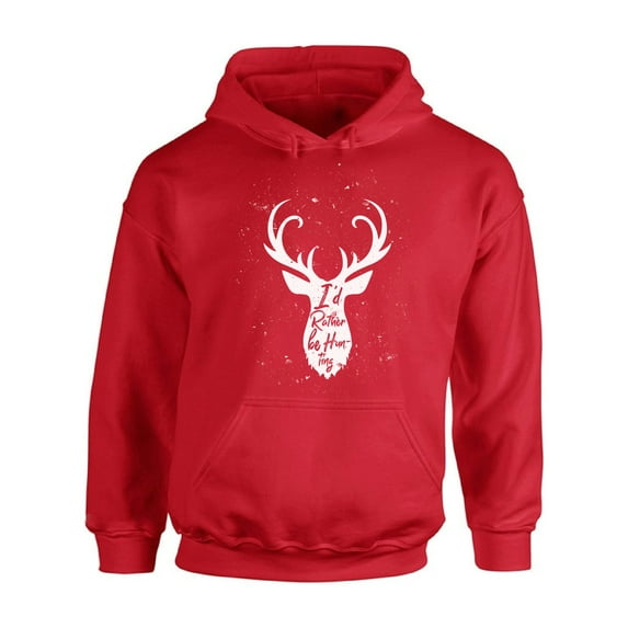 Awkward Styles I'd Rather be Hunting Unisex Sweatshirt Deer Hoodie Hunter Hoodie for Men I Love Deer Hunting Hoodie for Women I Would Rather be Hunting Sweatshirt Hunters Gifts Hoodie for Hunter