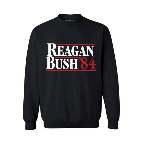 Awkward Styles Reagan Bush 84 Sweatshirt Retro Reagan Bush Adult Crewneck Retro Republican Gifts Funny July 4th Usa Sweatshirt Reagan Bush 84 Presidential Campaign Sweater Patriotic Gifts