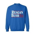 thumbnail image 1 of Awkward Styles Reagan Bush 84 Sweatshirt Retro Reagan Bush Adult Crewneck Retro Republican Gifts Funny July 4th Usa Sweatshirt Reagan Bush 84 Presidential Campaign Sweater Patriotic Gifts, 1 of 5