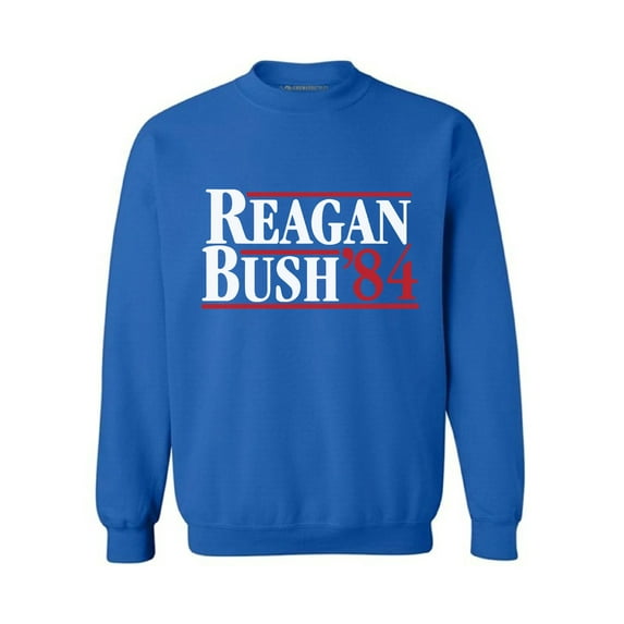 Awkward Styles Reagan Bush 84 Sweatshirt Retro Reagan Bush Adult Crewneck Retro Republican Gifts Funny July 4th Usa Sweatshirt Reagan Bush 84 Presidential Campaign Sweater Patriotic Gifts
