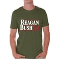 thumbnail image 1 of Awkward Styles Reagan Bush 84 Tshirt Retro Presidential Campaign Shirt Reagan Bush Men's Shirt Reagan Bush 84 T Shirt for Men Republican Gifts for Him Ronald Reagan Bush Shirt Reagan Bush Tshirt, 1 of 4