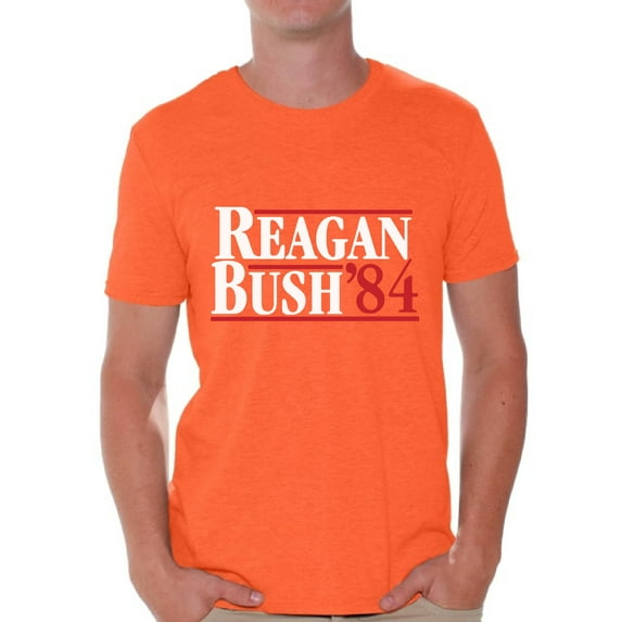 Awkward Styles Reagan Bush 84 Tshirt Retro Presidential Campaign Shirt Reagan Bush Men's Shirt Reagan Bush 84 T Shirt for Men Republican Gifts for Him Ronald Reagan Bush Shirt Reagan Bush Tshirt