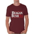 thumbnail image 1 of Awkward Styles Reagan Bush 84 Tshirt Retro Presidential Campaign Shirt Reagan Bush Men's Shirt Reagan Bush 84 T Shirt for Men Republican Gifts for Him Ronald Reagan Bush Shirt Reagan Bush Tshirt, 1 of 4