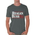 thumbnail image 1 of Awkward Styles Reagan Bush 84 Tshirt Retro Presidential Campaign Shirt Reagan Bush Men's Shirt Reagan Bush 84 T Shirt for Men Republican Gifts for Him Ronald Reagan Bush Shirt Reagan Bush Tshirt, 1 of 4