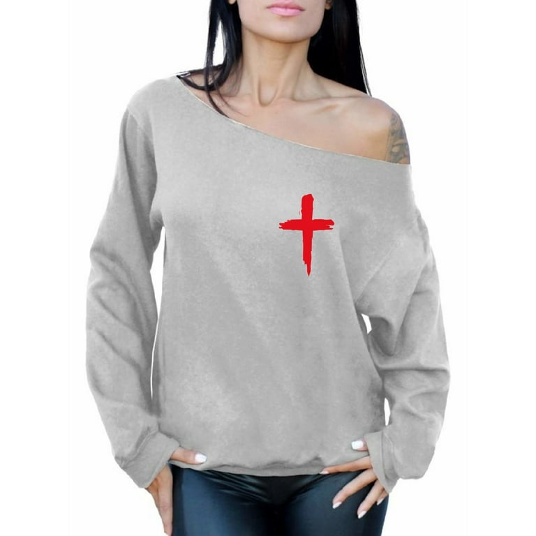 Off the top shoulder sweatshirt walmart